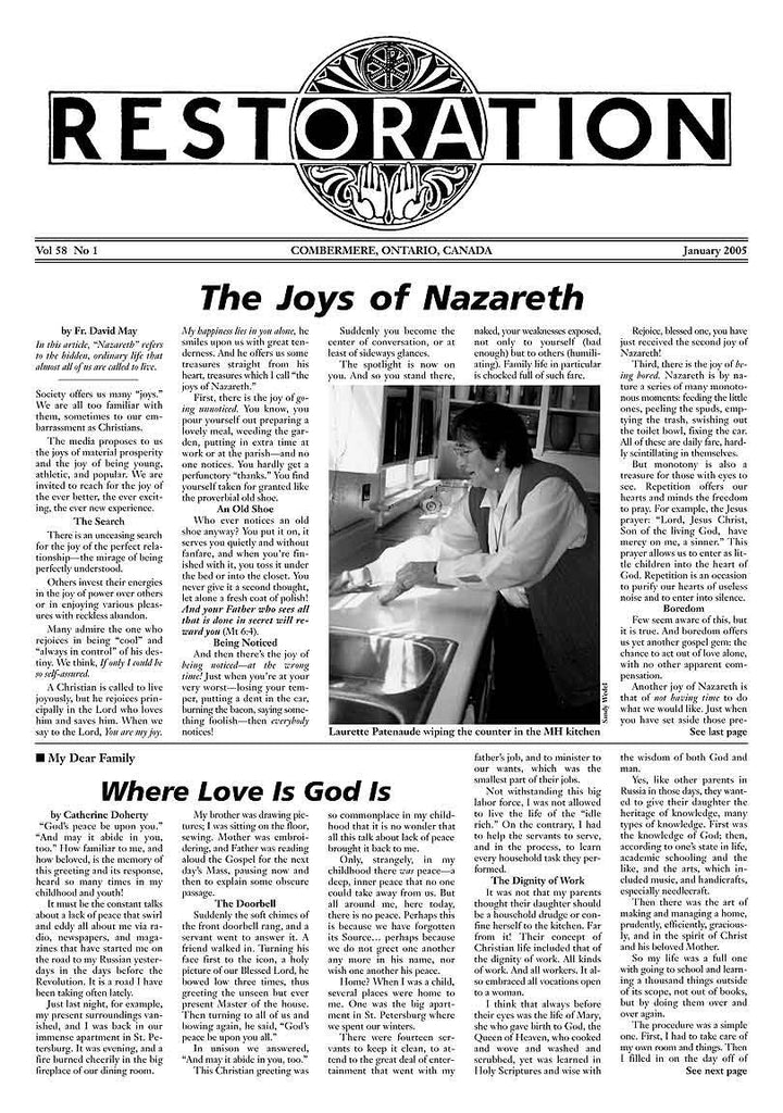 Restoration Newspaper