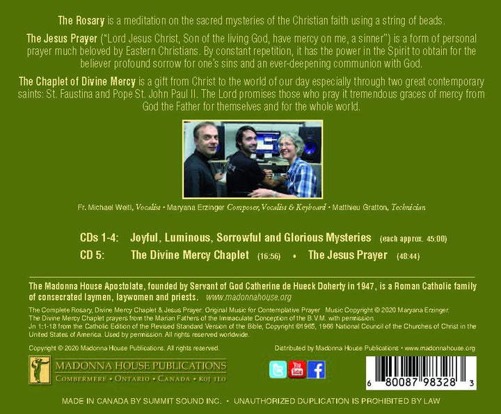 The Complete Rosary, Divine Mercy Chaplet & Jesus Prayer
