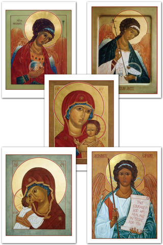 Greeting Cards - Mother of God and the Angels